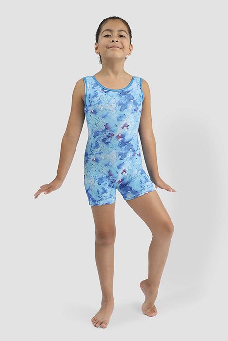 Mondor Printed Biketard - Girls