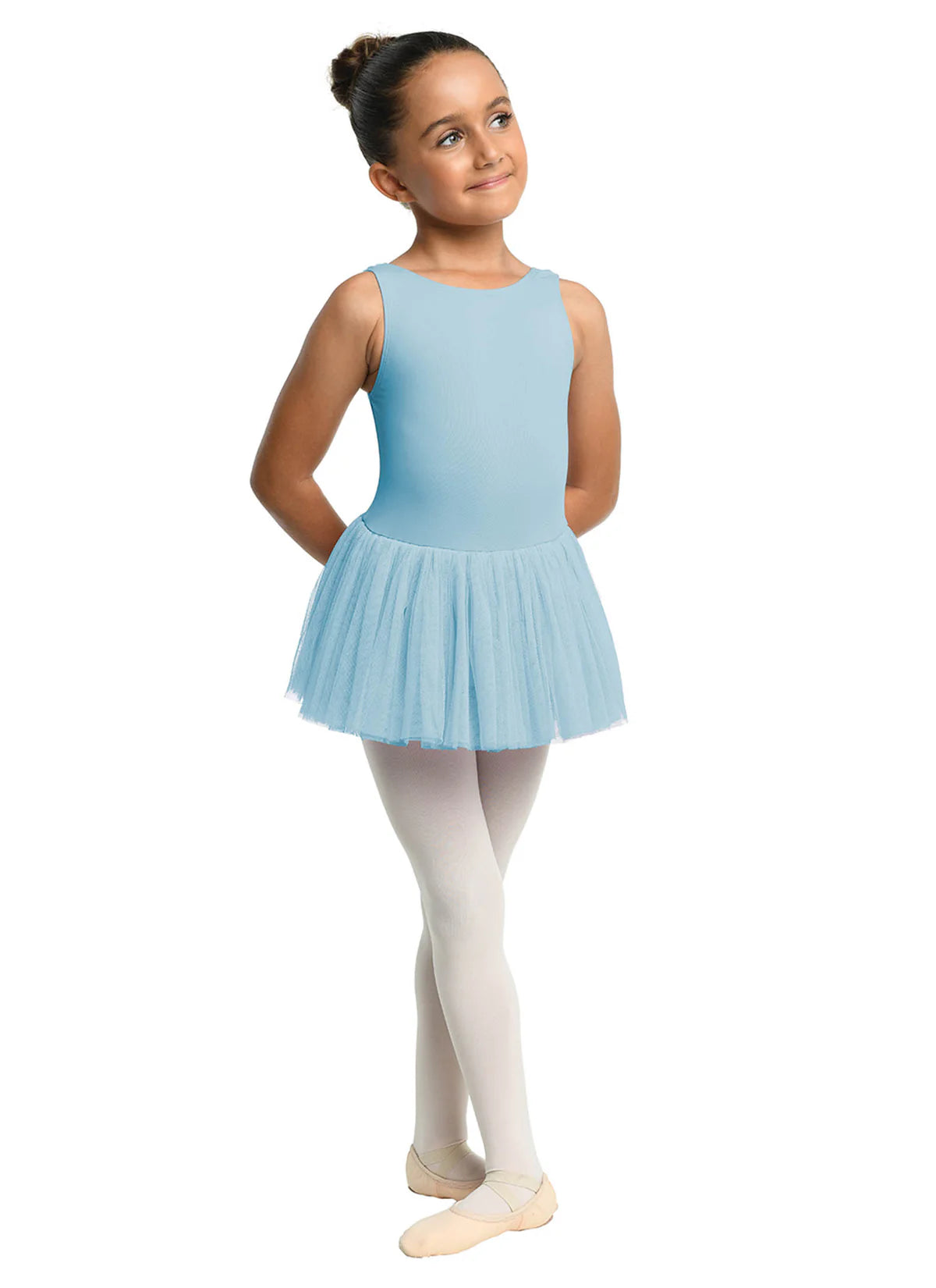 Danznmotion Holly Tank Style Bow Back Dress Girls