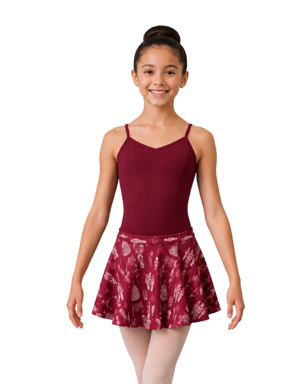 Danznmotion Nutcracker Print Skirt - Girls