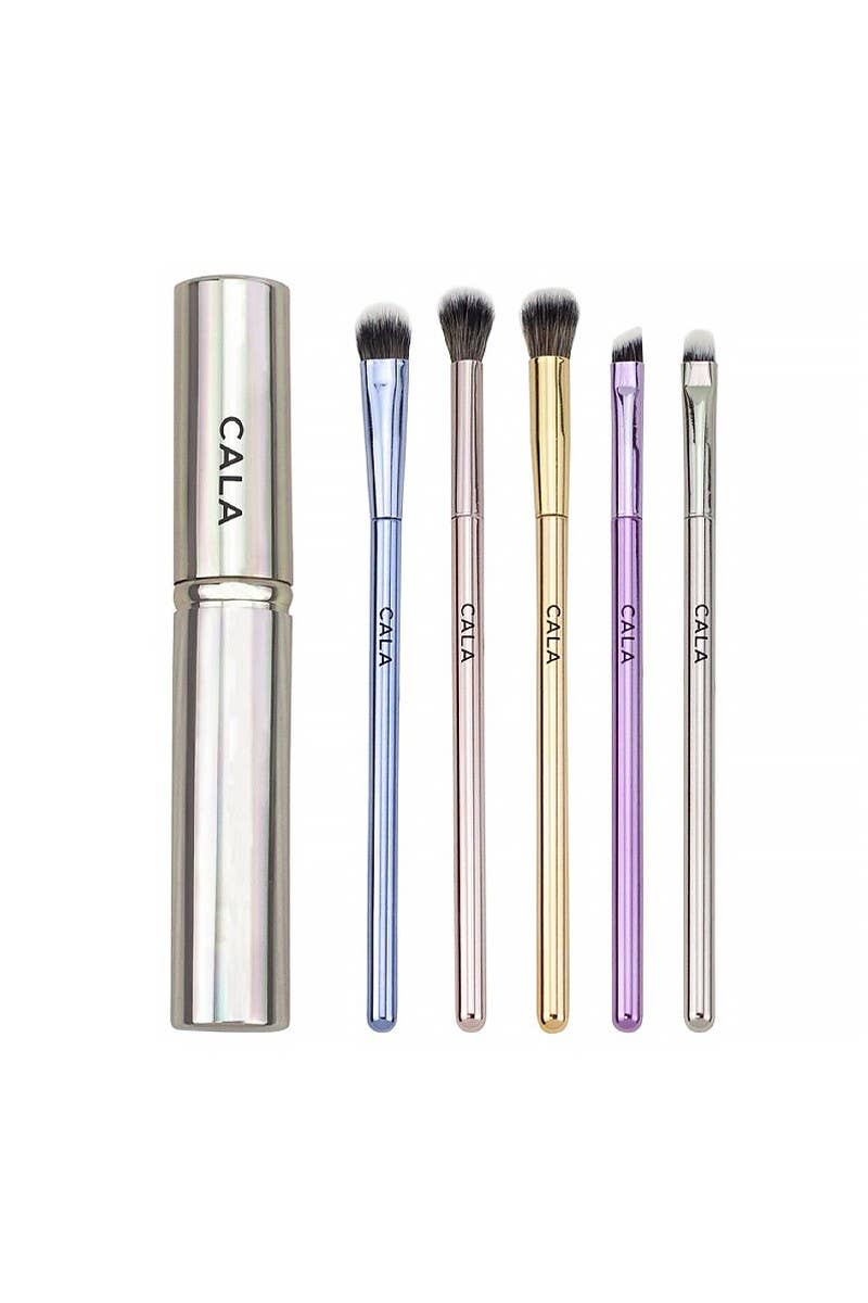 Pineapple Beauty CALA 5 pcs "Eye Need It" Brush Set w/ Case