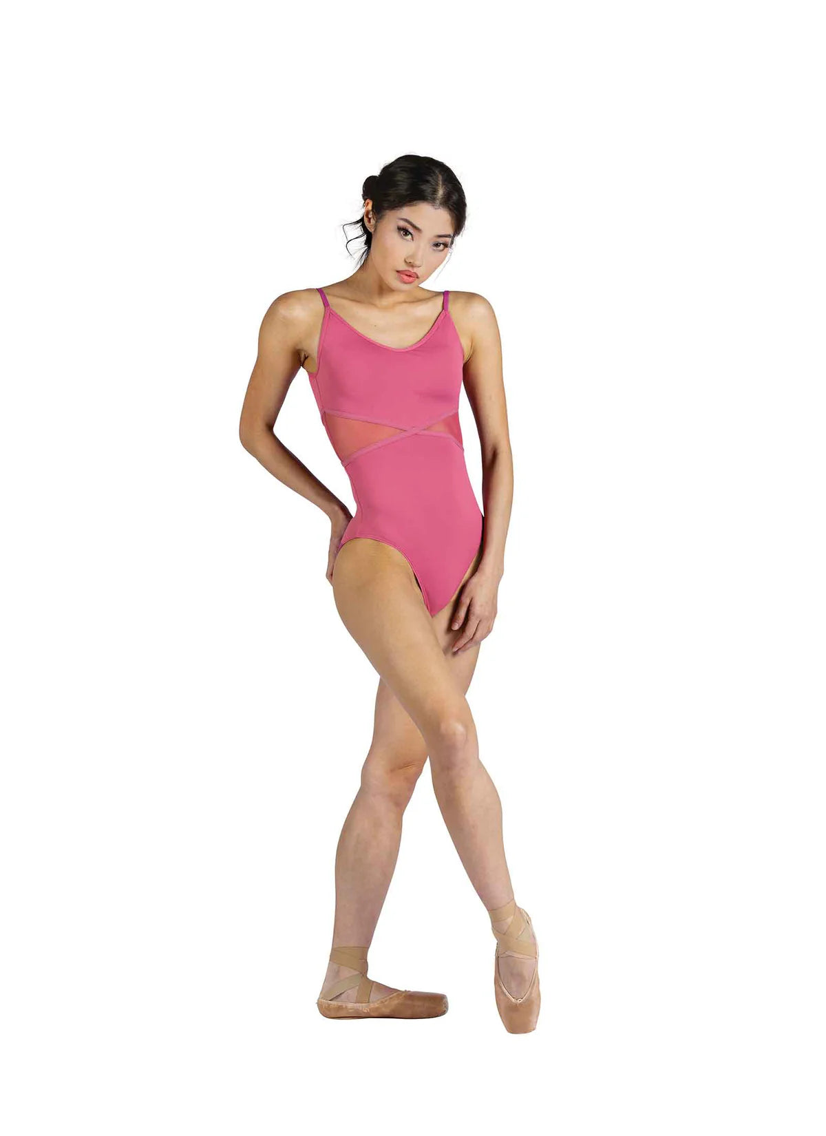 Danznmotion Alexis Cami Leo w/ Sheer Inserts