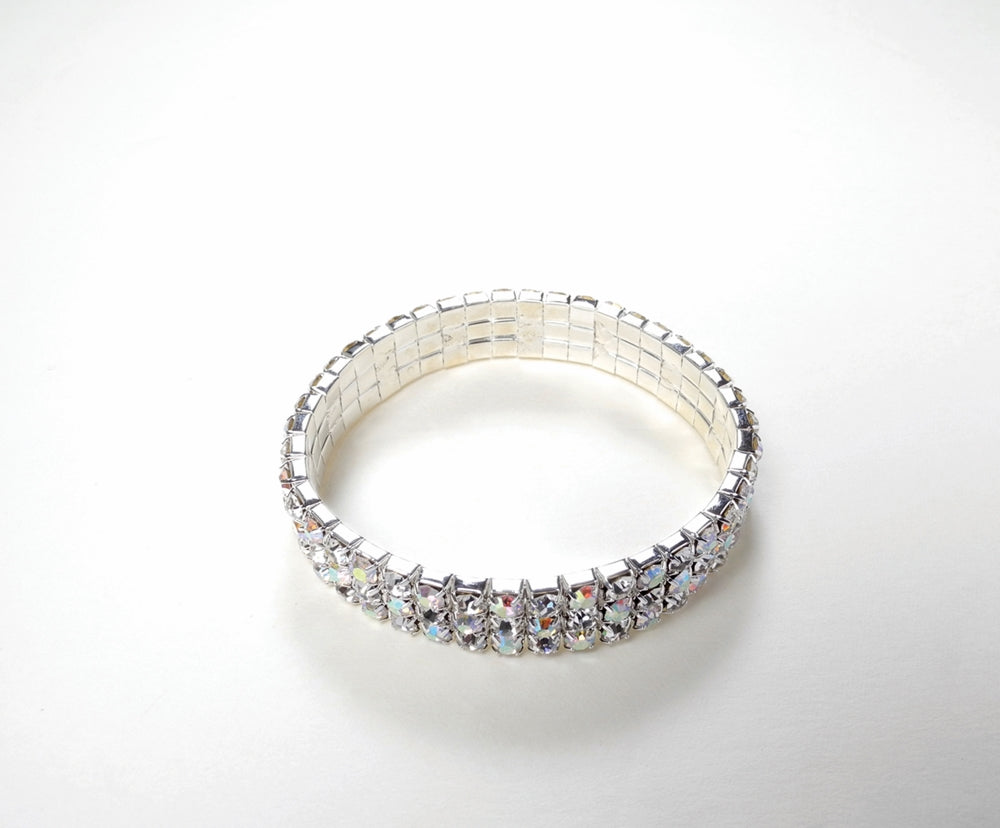 FH2 3-Row Childs Rhinestone Bracelet BR0040-1