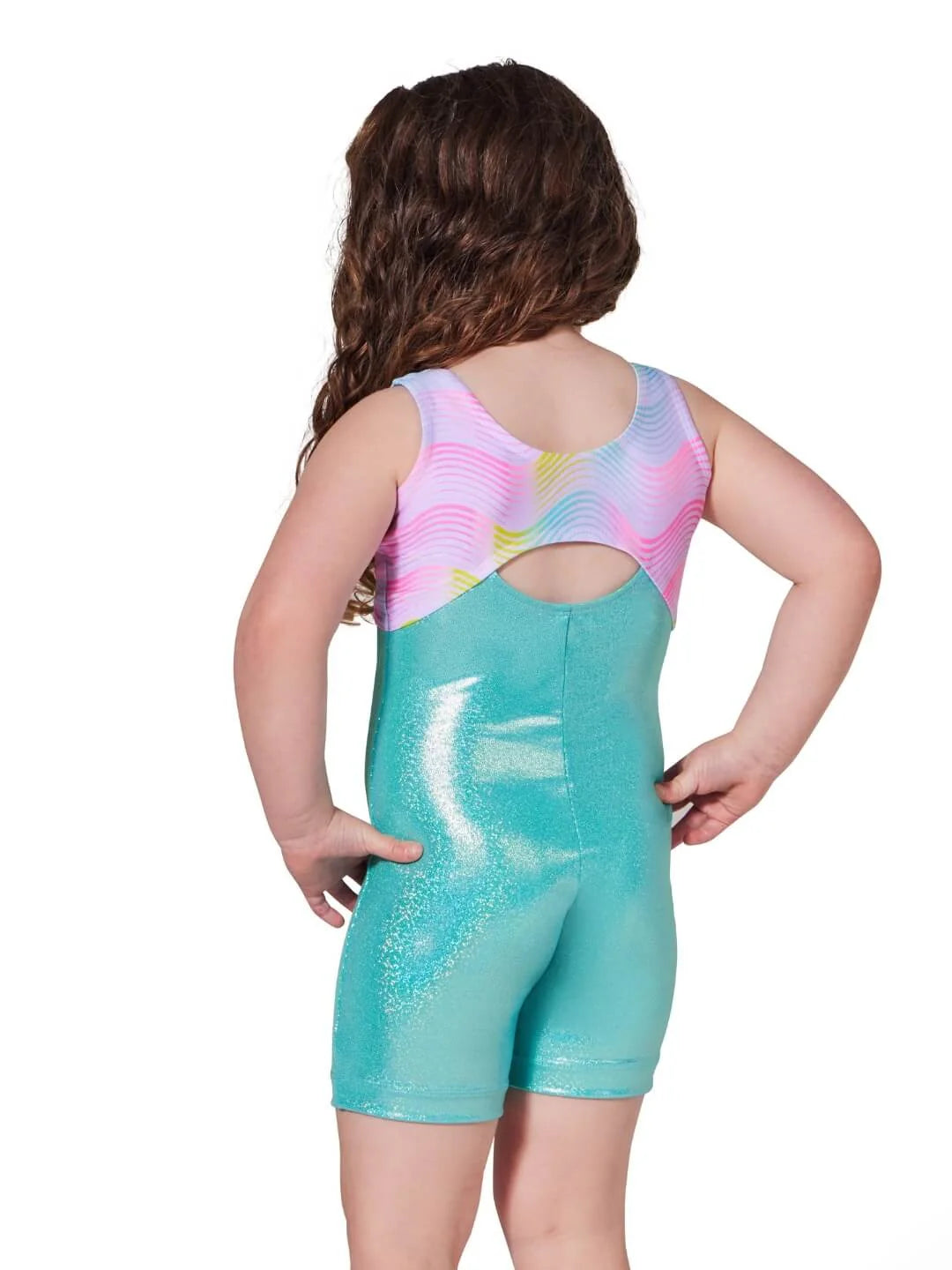 Capezio Sunset Wave Tidal Biketard Childs
