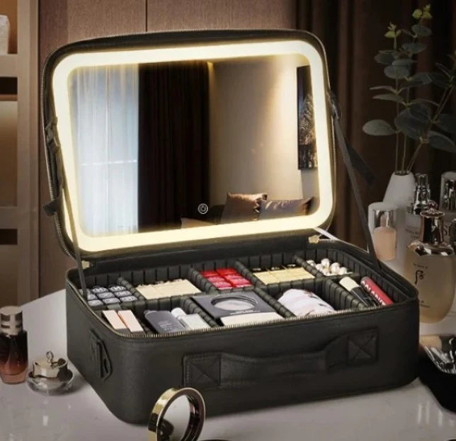 Kissed By Glitter LED Makeup Case