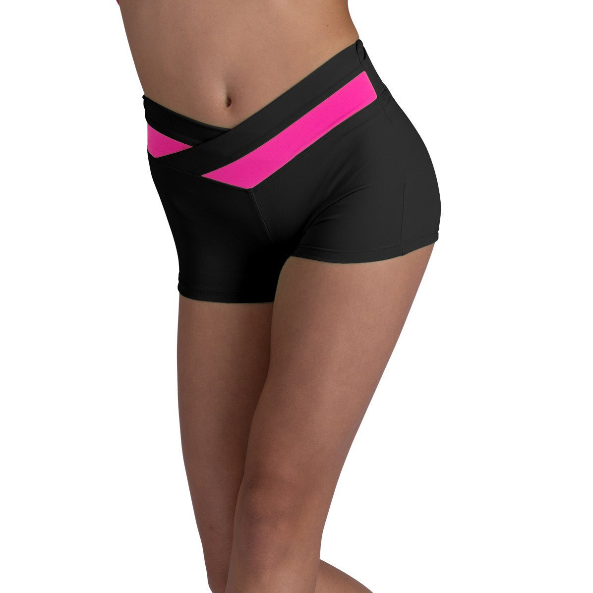 Danznmotion V-Waist Colour Block Short Girls