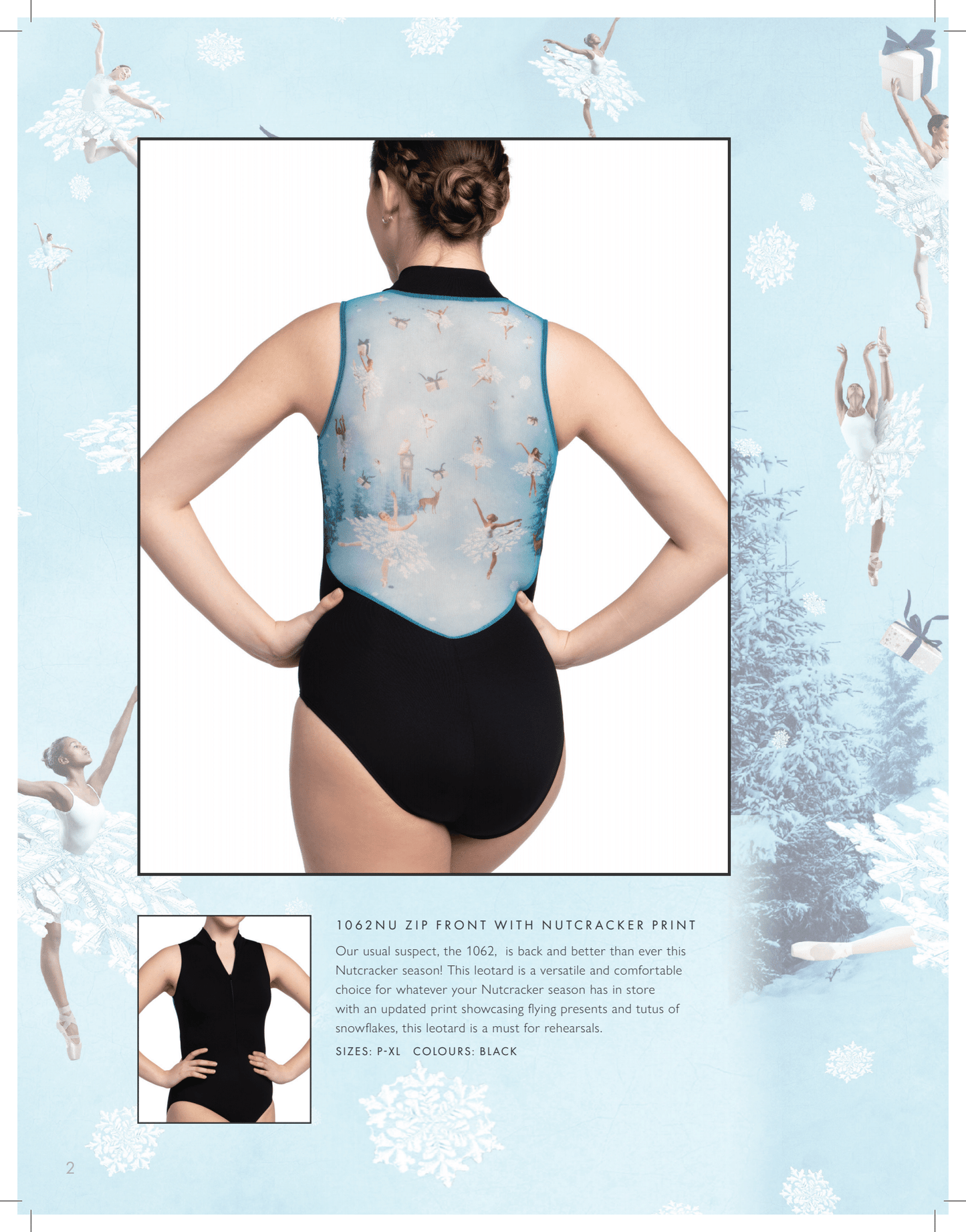 Ainsliewear Zipper Front Nutcracker Bodysuit - Girls 22