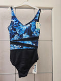 Finz Ladies Spliced 1-Piece Tropical Animal Swimsuit