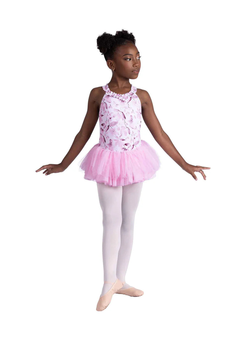 Danznmotion Delilah Ruffle Print Dress Childs