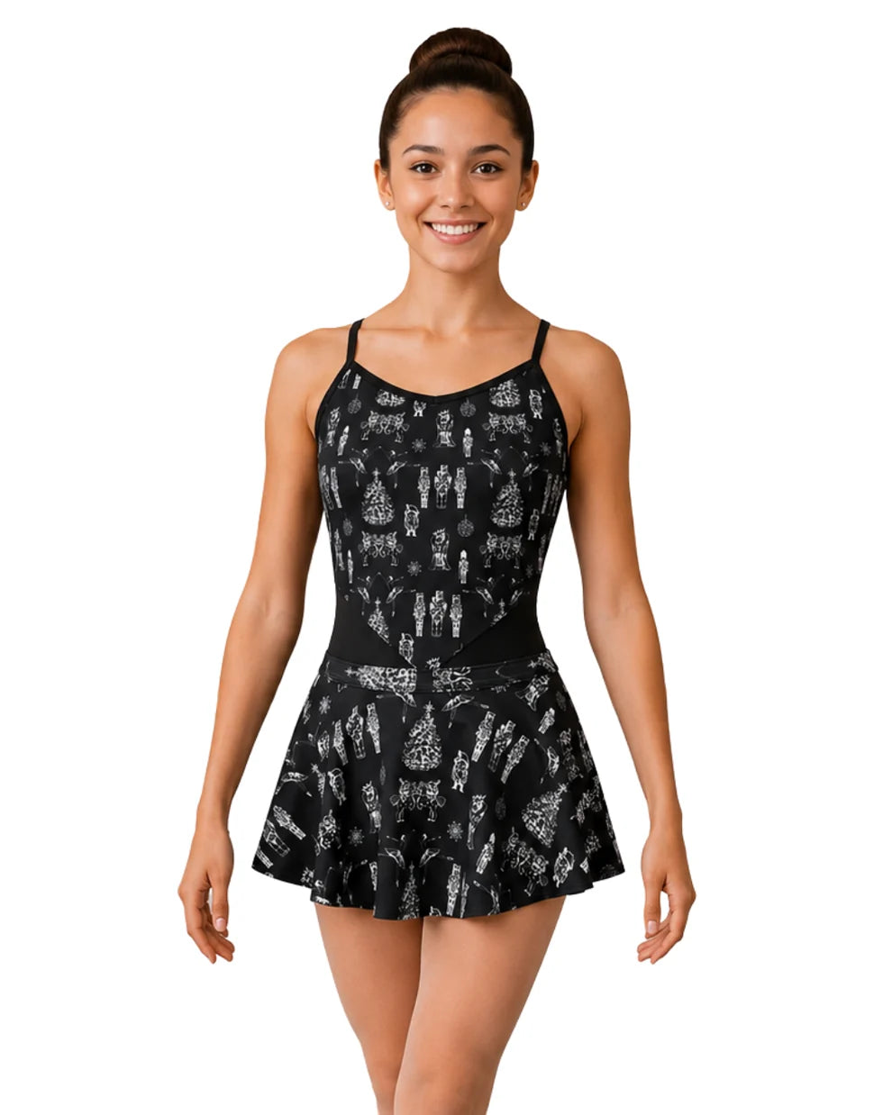 Danznmotion Nutcracker Print Skirt - Girls