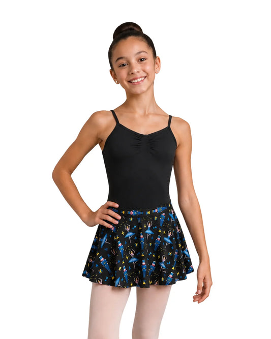 Danznmotion Nutcracker Print Pull On Skirt - Girls