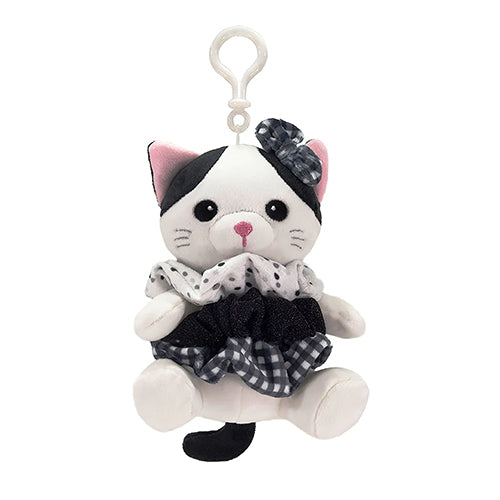 Dasha Designs Scrunch Bunch Cat Plush Bag Tag