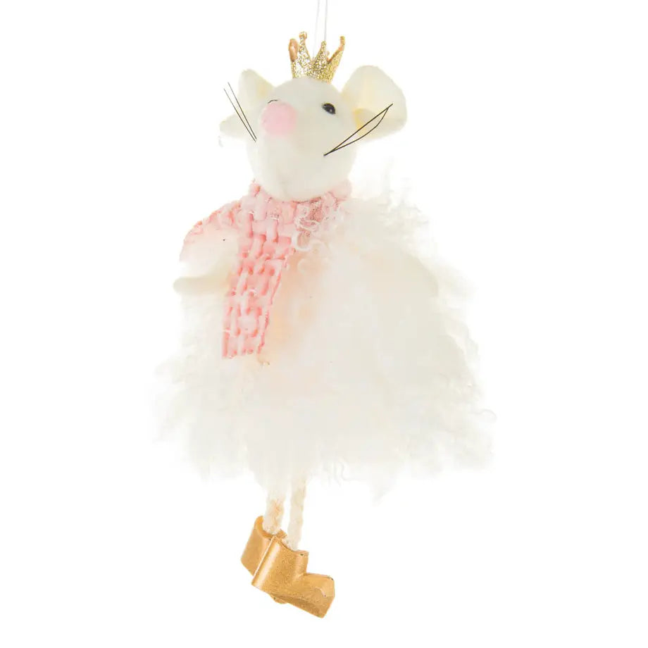 Starlight Collection Furry Sugarplum Mouse Princess Ornament