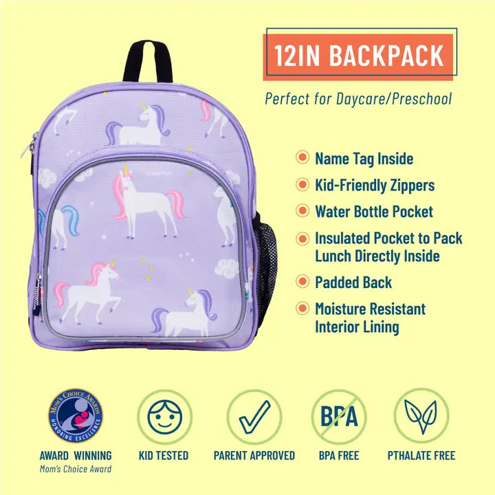 Wildkin Unicorn Backpack - 12 Inch