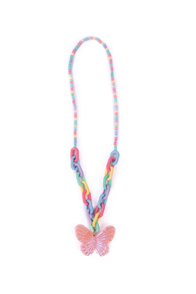 Great Pretenders Kaleidoscope Butterfly Necklace