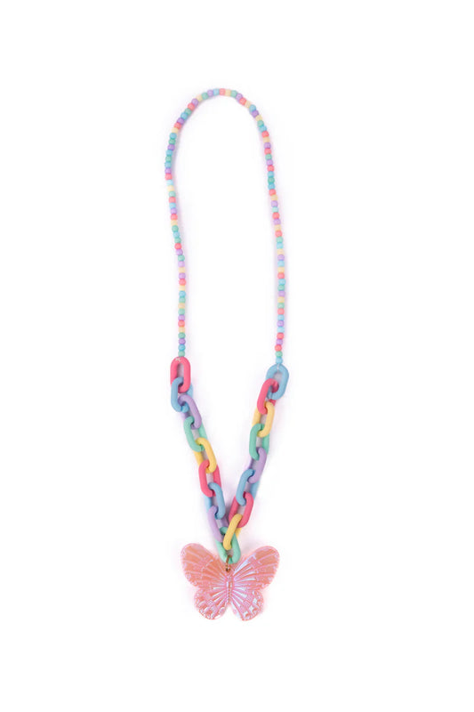 Great Pretenders Kaleidoscope Butterfly Necklace