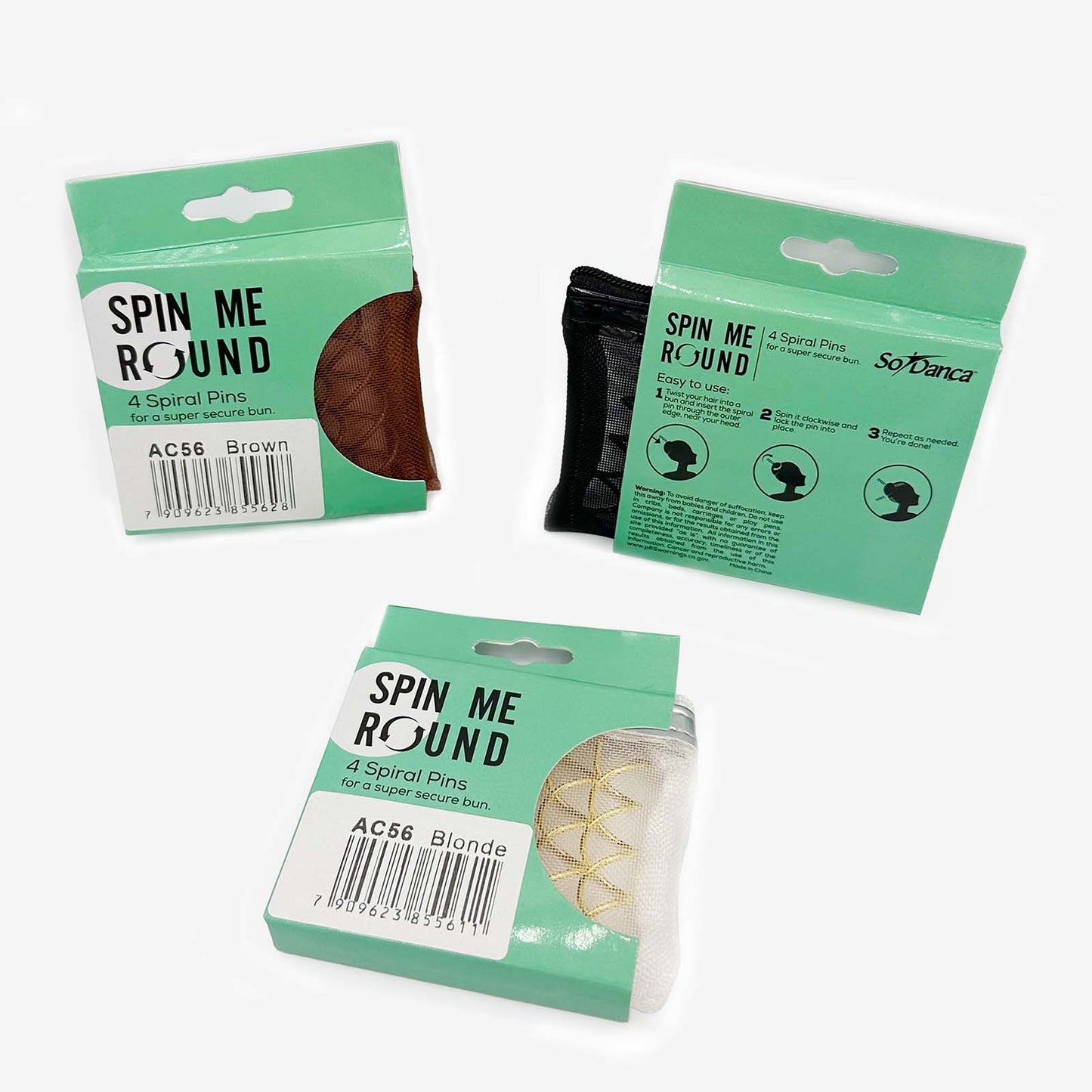 So Danca Spin me Round Spiral Pins