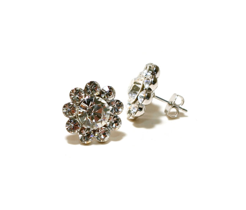 FH2 Crystal Flower Pierced Earring