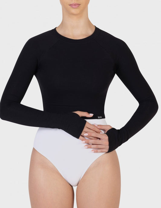 Bloch Perma Twist Back Long Sleeve Top