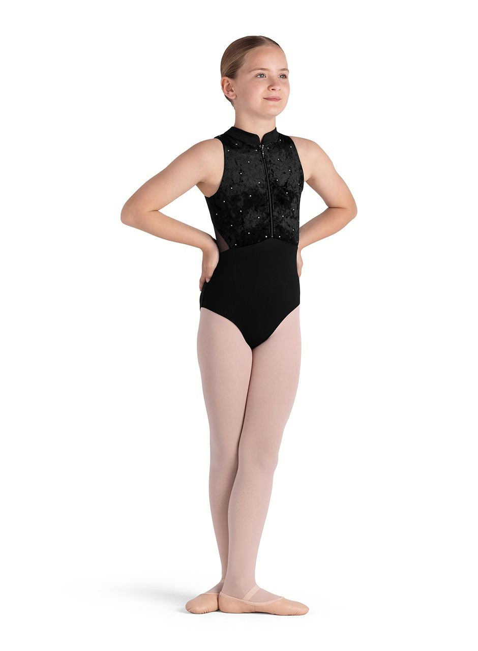 Bloch Tanya Velvet Mock Neck Tutu Leo-Girls