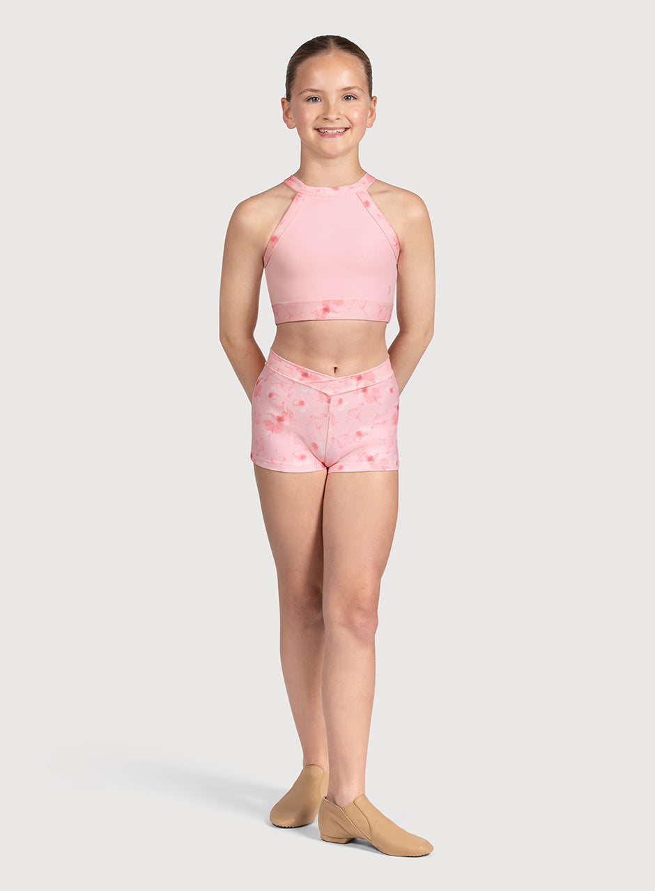 Bloch Petal Print V Front Printed Short