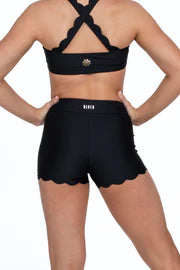 Bloch x Flo Active Emily Scalloped Hem Shorts - Childs