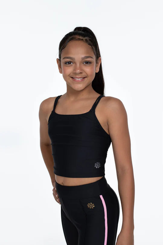 Bloch x Flo Active Lori Mesh Twist Back Top - Childs