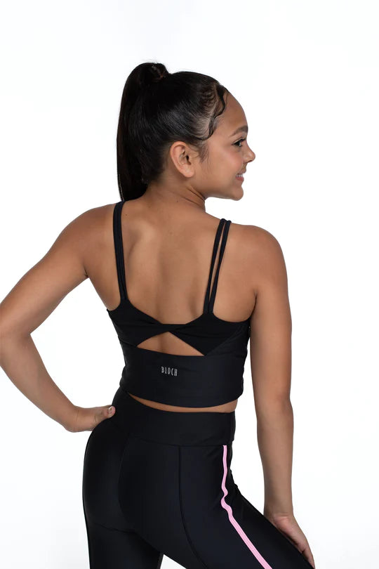 Bloch x Flo Active Lori Mesh Twist Back Top - Childs