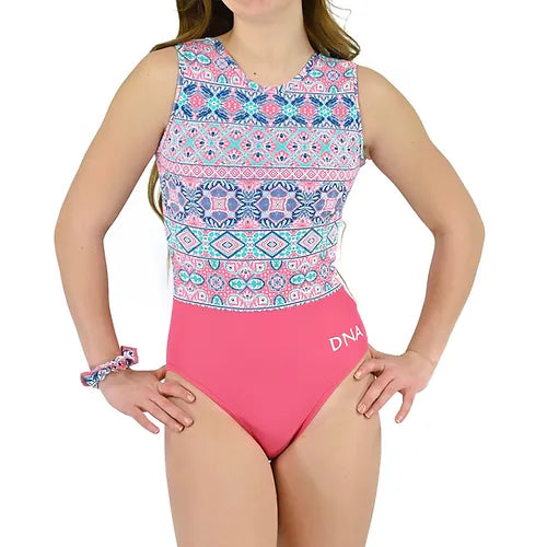 DNA Performance Gala Switch Split Tank Print Leo