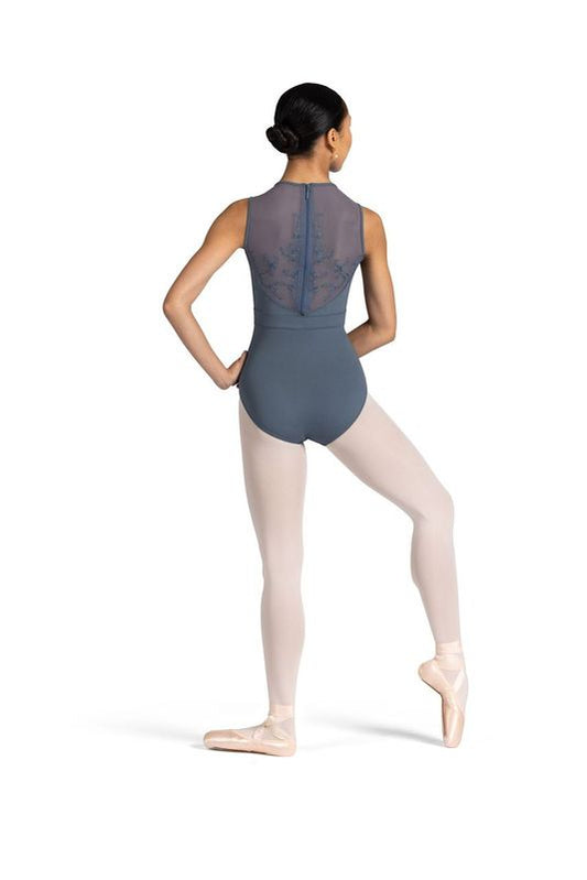 Bloch Fleur High Neck Zip Tank Leo