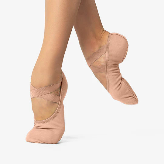 So Danca Stretch Canvas Split Sole Ballet Slipper Sand/Suntan/Mocha/Grey