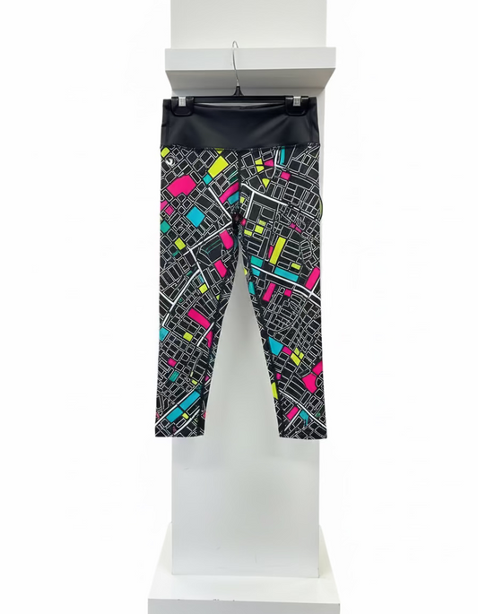 Limeapple Map Printed Capri Leggings