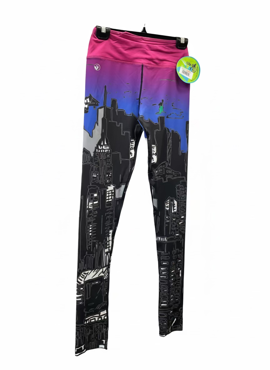 Limeapple City Print Leggings - Girl's