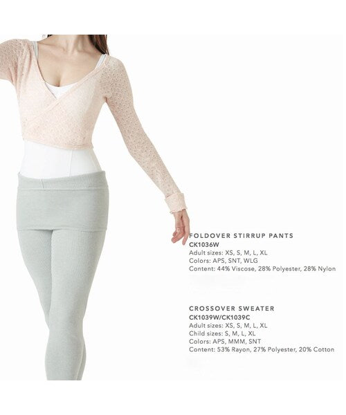 Capezio Stirrup Fold-Over Legwarmer