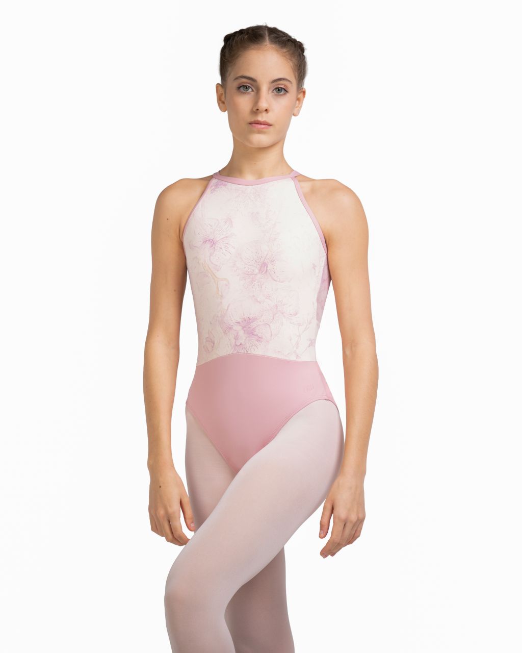 Lulli High Neck Halter Secret Garden Leotard Ada