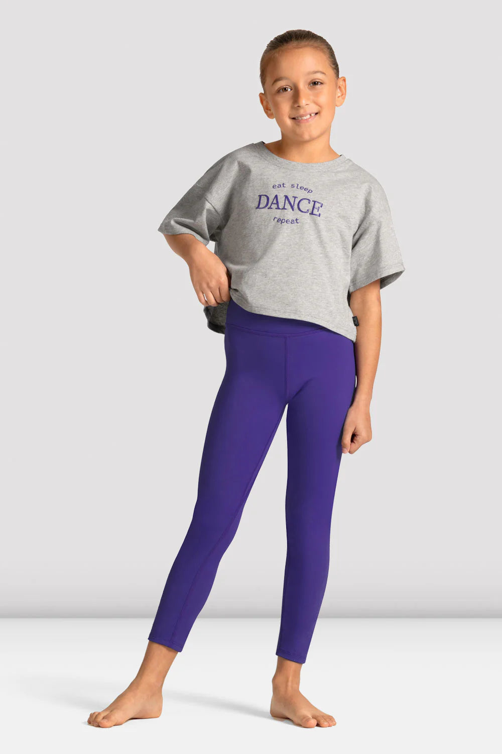 Mirella Celestia Crop Dance Print T Shirt - Girls