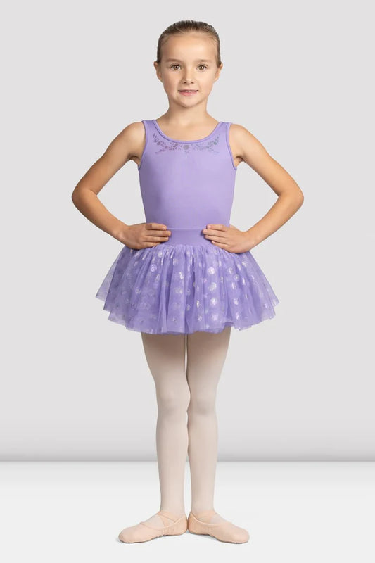 Mirella Glow Scoop Neck Tutu Leo Girls