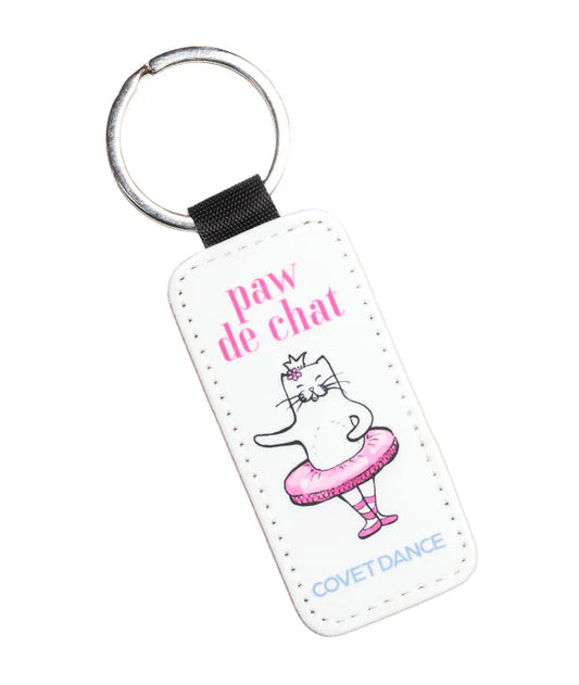 Covet Paw de Chat Glitter Keychain