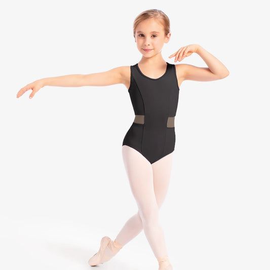 So Danca Eva Tank Leo w/ Mesh Inserts Girls