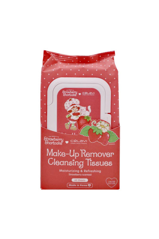 Pineapple Beauty Celavi Strawberry Shortcake Makeup Remover Wipes