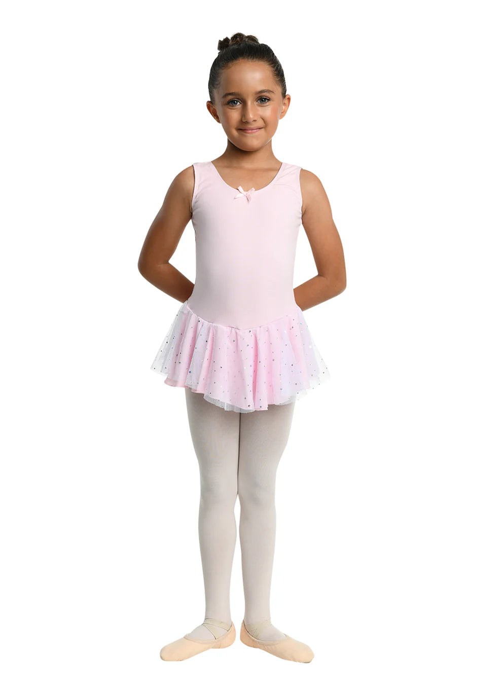 Danznmotion Aurelie Tank Dress w/Hologram Skirt Girls