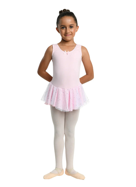Danznmotion Aurelie Tank Dress w/Hologram Skirt Girls