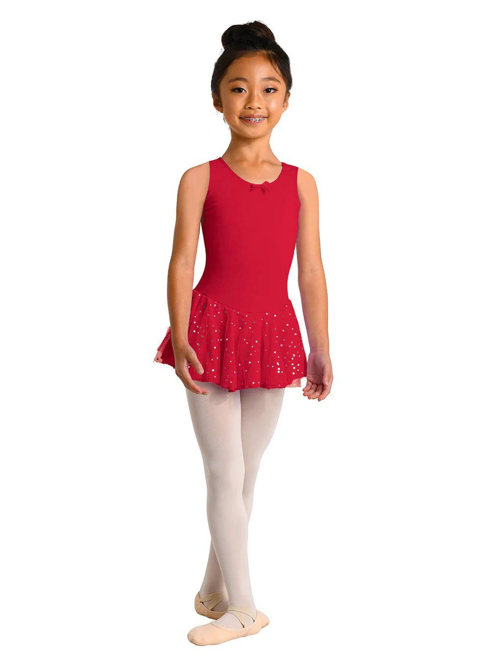 Danznmotion Aurelie Tank Dress w/Hologram Skirt Girls