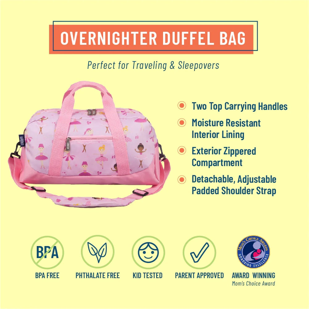 Wildkin Ballerina Overnight Duffel Bag
