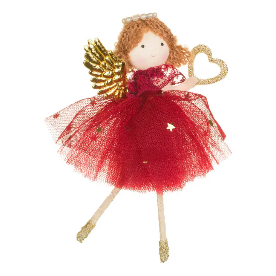 Starlight Collection Red Cherub Girl Ornament