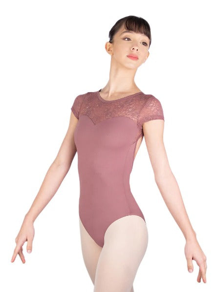 Ballet Rosa Caprice Lace Front V-Back Leotard - Womens