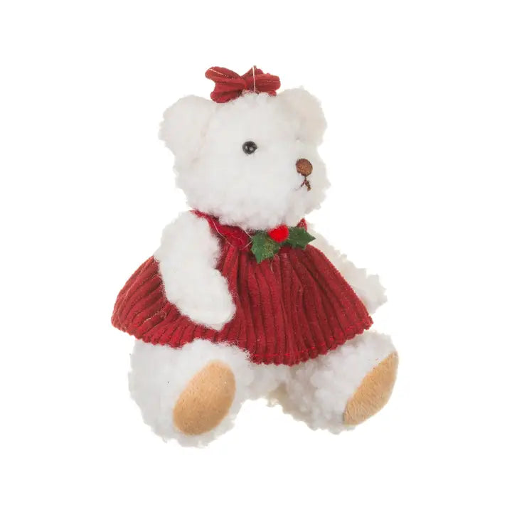Starlight Collection Plush Christmas Bear Ornament