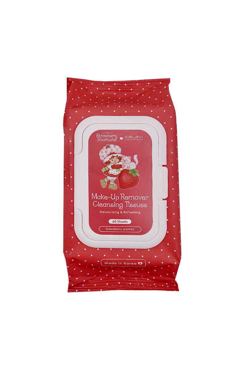 Pineapple Beauty Celavi Strawberry Shortcake Makeup Remover Wipes
