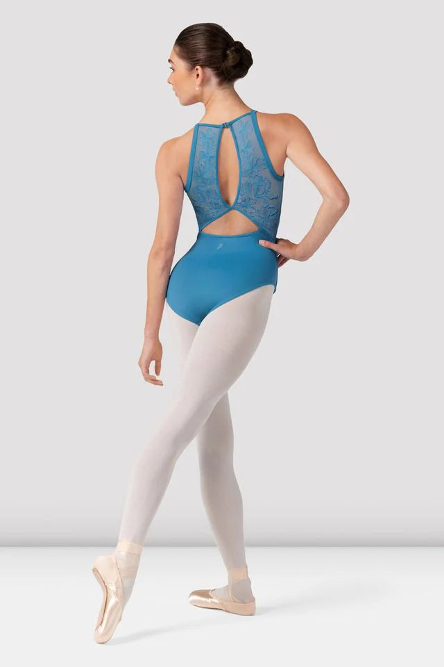 Bloch Iris Floral Back Halter Leo Ladies