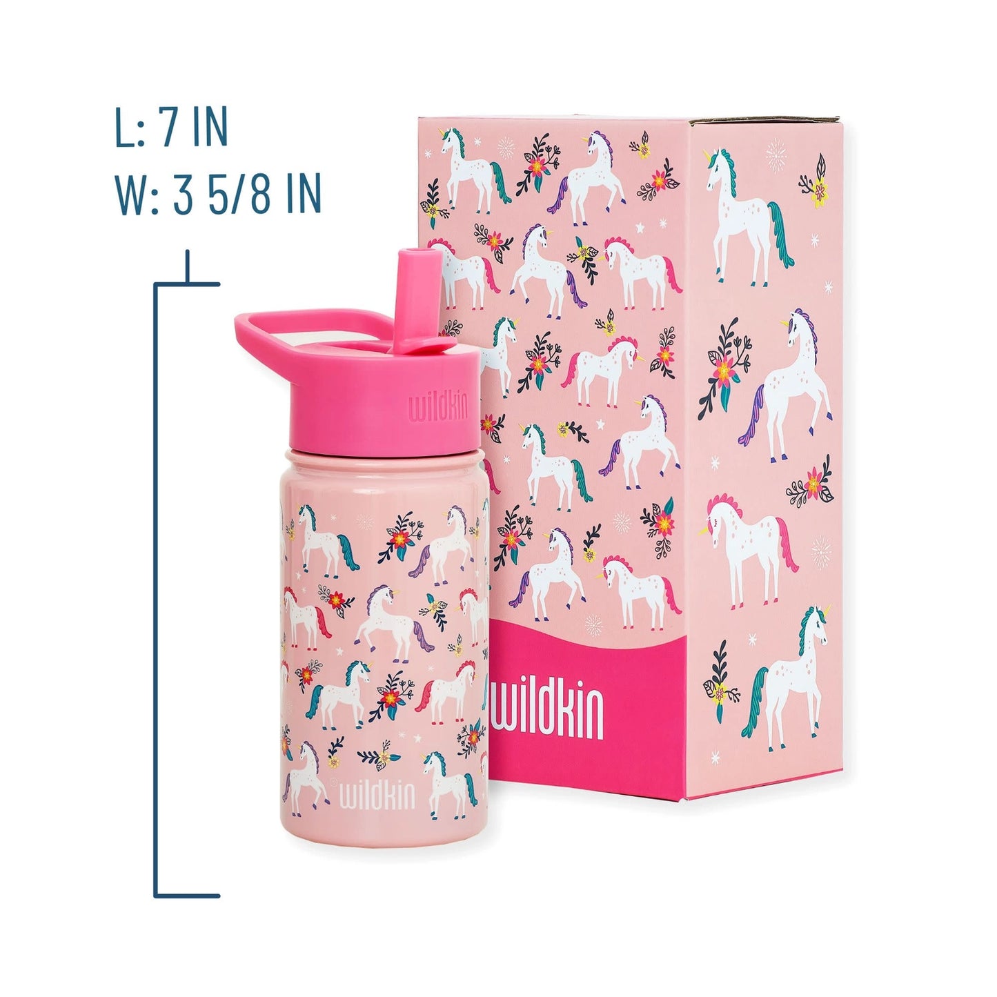 Wildkin Magical Unicorns Water Bottle - 14oz