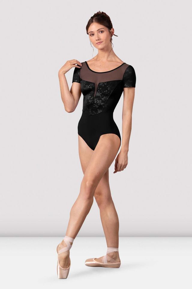 Bloch Christina Cap Sleeve Cross Mesh Leo